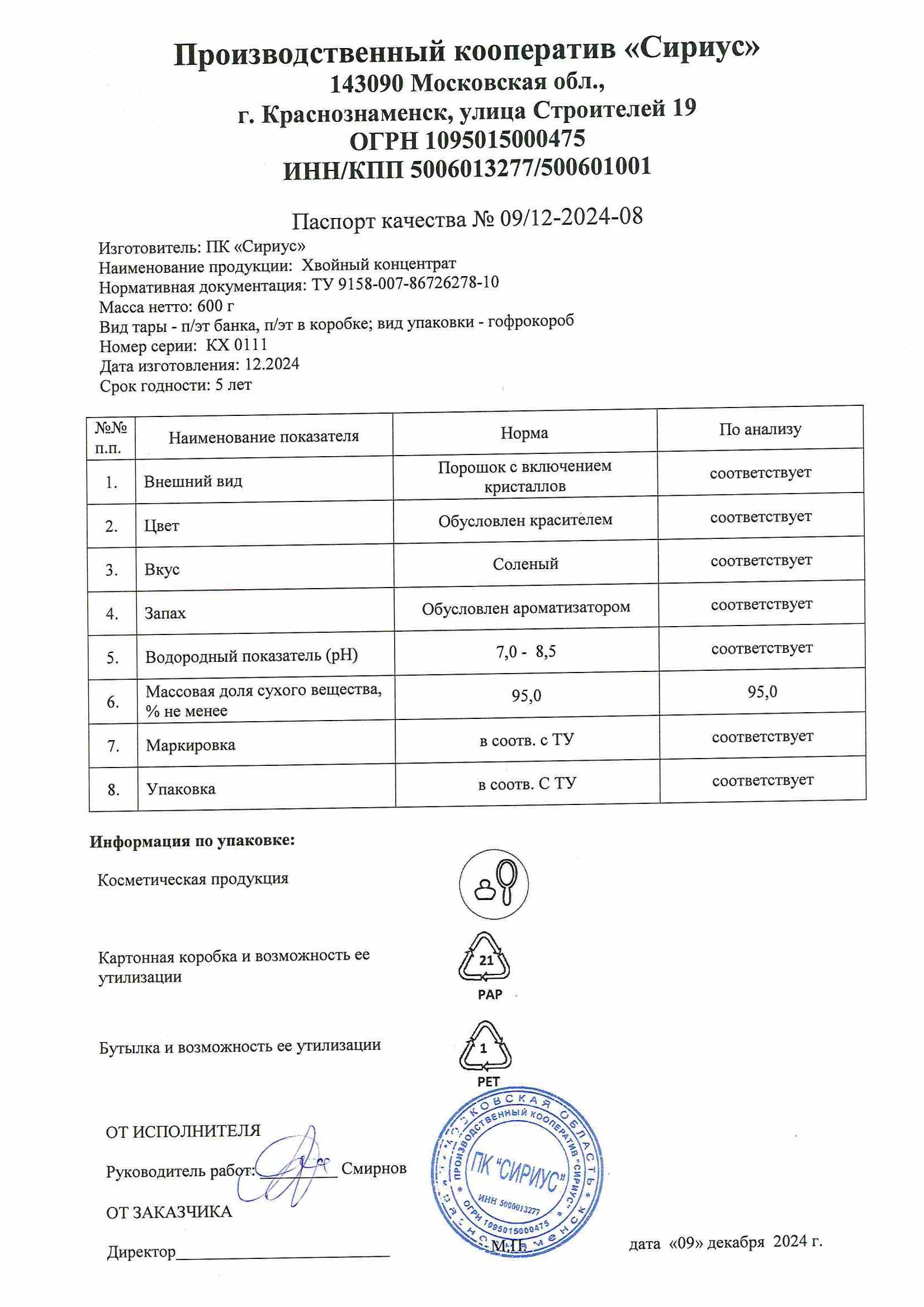 Паспорт №122024